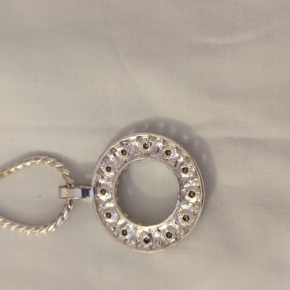 Silver Rhinestone Necklace - Picture 4 of 4